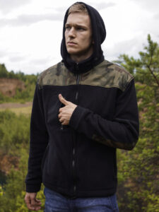 Polar Wojskowy Bluza polarowa Moro z kapturem Wz.93 360g/m2