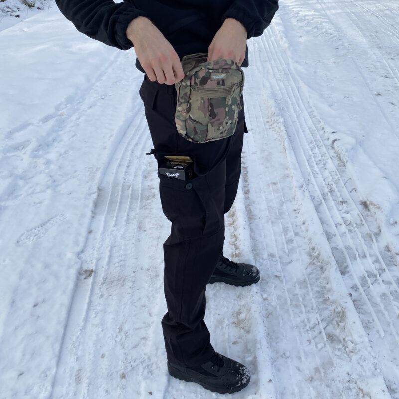 Spodnie Wojskowe Taktyczne Ochrona Rip-Stop Czarne Wz10