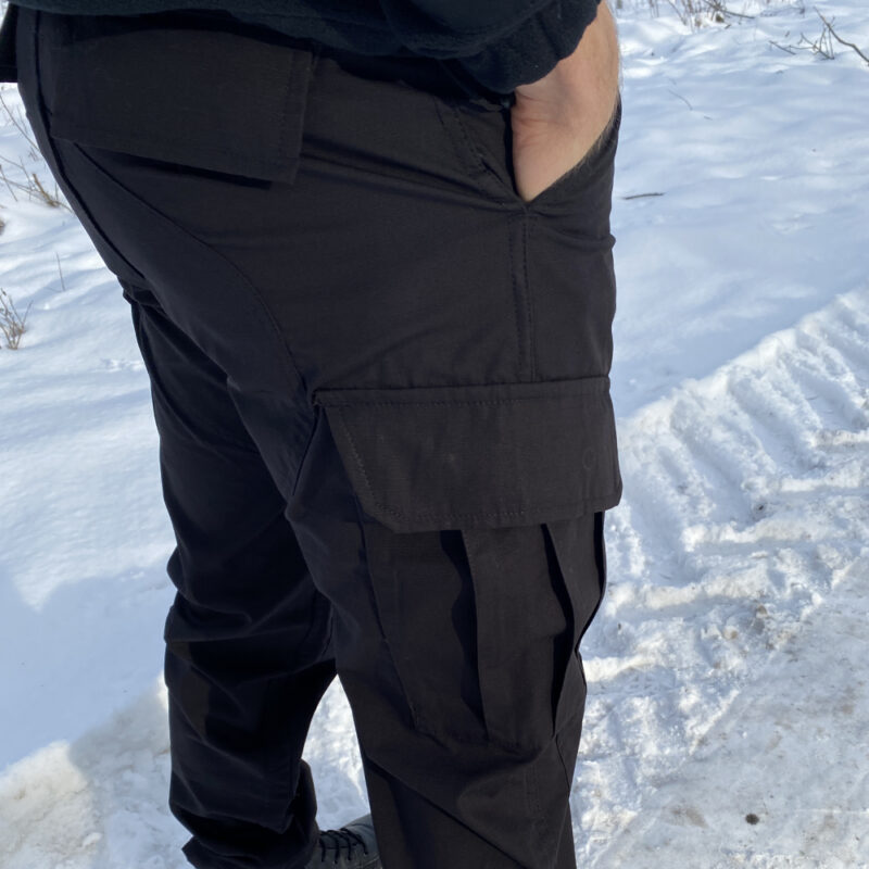 Spodnie Wojskowe Taktyczne Ochrona Rip-Stop Czarne Wz10