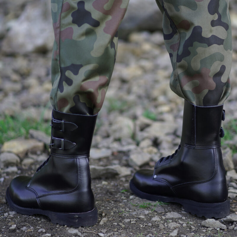 Buty trzewiki wojskowe taktyczne opinacze czarne