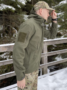 Kurtka wojskowa Bluza Taktyczna Polarowa Wodoodporna Softshell OLIVE