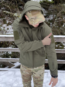 Kurtka wojskowa Bluza Taktyczna Polarowa Wodoodporna Softshell OLIVE