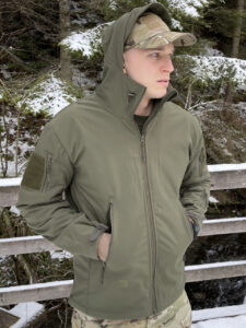 Kurtka wojskowa Bluza Taktyczna Polarowa Wodoodporna Softshell OLIVE