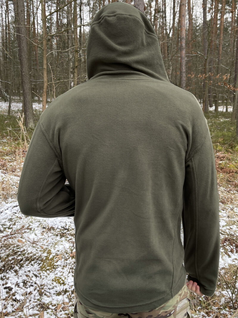 Polar Wojskowy Olive Bluza polarowa z kapturem 300g