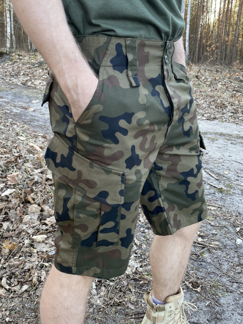 Spodenki Spodnie Wojskowe Taktyczne Wz10 Rip-Stop Wz.93 PL camo