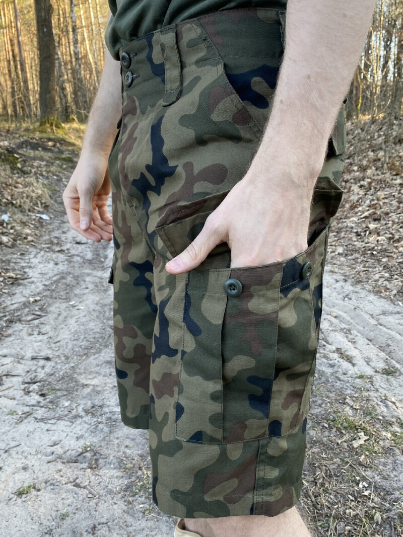 Spodenki Spodnie Wojskowe Taktyczne Wz10 Rip-Stop Wz.93 PL camo