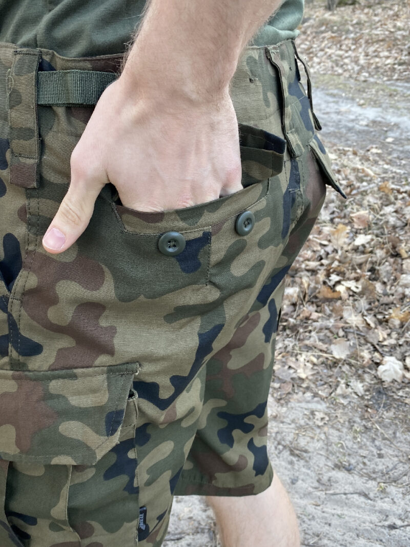 Spodenki Spodnie Wojskowe Taktyczne Wz10 Rip-Stop Wz.93 PL camo