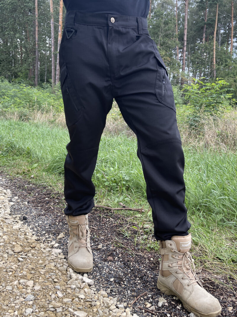 Spodnie Wojskowe Taktyczne czarne ochrona