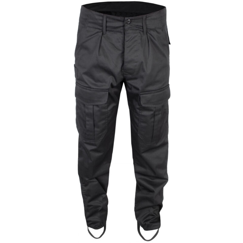 Spodnie Wojskowe takyczne Policyjne Czarne Ochrona 4 kieszenie