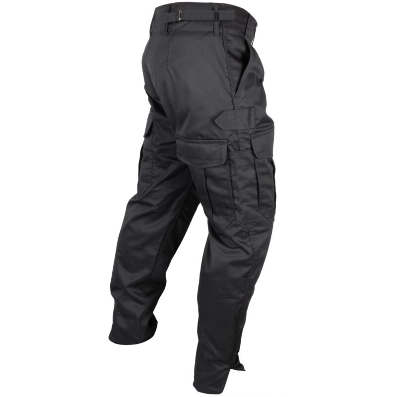 Spodnie Wojskowe takyczne Policyjne Czarne Ochrona 4 kieszenie