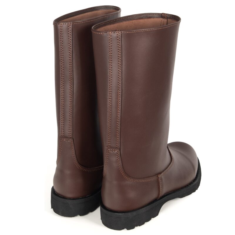 Buty Wojskowe Oficerki Rumcajsy Skórzane BRĄZOWE - obrazek 4