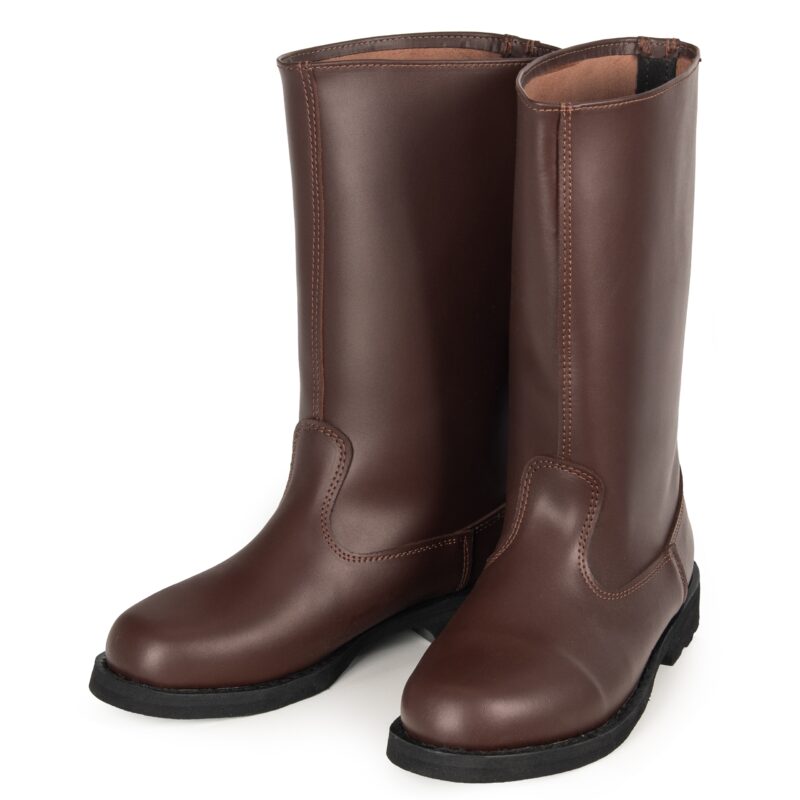 Buty Wojskowe Oficerki Rumcajsy Skórzane BRĄZOWE - obrazek 3