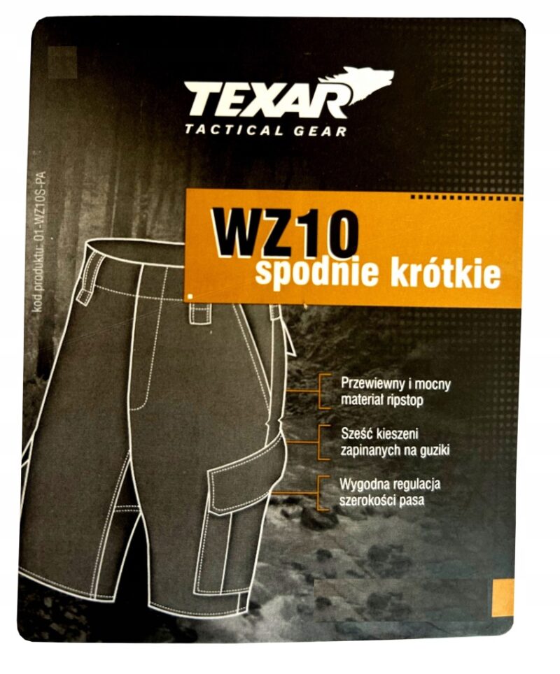 Spodenki Spodnie Wojskowe Taktyczne Wz10 Rip-Stop KHAKI OLIV - obrazek 5